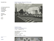 Tablet Screenshot of kunsthalle-bern.ch